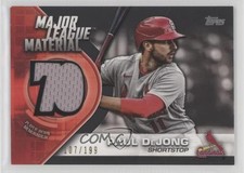 2021 Topps Major League Materials Black /199 Paul DeJong #MLM-PD 10c7
