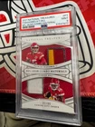2021 Patrick Mahomes Tyreek Hill PSA 9 Natl Treasures NFL Gear Dual Patch 3/99