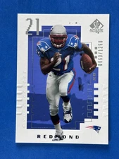 2000 SP Authentic #131 J.R. Redmond New England Patriots #/1250!