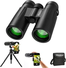 usogood 12x50 Binoculars for Birding, Tripod & Phone Mount Included