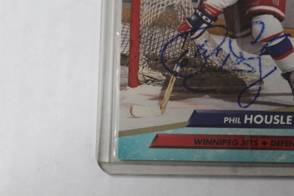 1992-93 Fleer Ultra Hockey Phil Housley Card #241 Autographed - Image 4 of 4