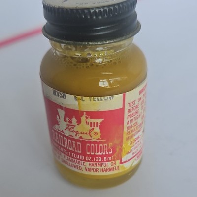 Floquil Railroad Colors L&L Yellow Paint 1 fl oz Bottle R158 Flammable
