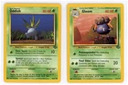 2 Card LOT - 1999 Pokemon Jungle (Oddish 58/64 + Gloom 37/64) WOTC Unlimited TCG