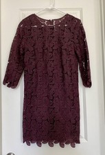 Ann Taylor Loft Lace Dress - Deep Purple - Events - NWT - Size 2