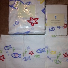 New Pottery Barn Kids Swimming Fish Twin Duvet cases