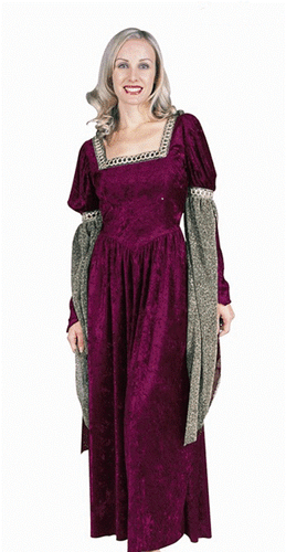 RENAISSANCE QUEEN LADY WOMENS COSTUME MEDIEVAL FAIRE JULIET PRINCESS ADULT FIONA - Picture 2 of 7