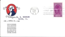 Scott# 854 Washington's Inauguration on the Linprint cachet