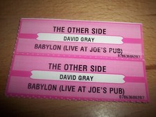 2 David Gray The Other Side / Babylon Live Jukebox Title Strips