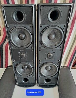 Canton AV 700 Center Channel Speakers - 2 in black | eBay