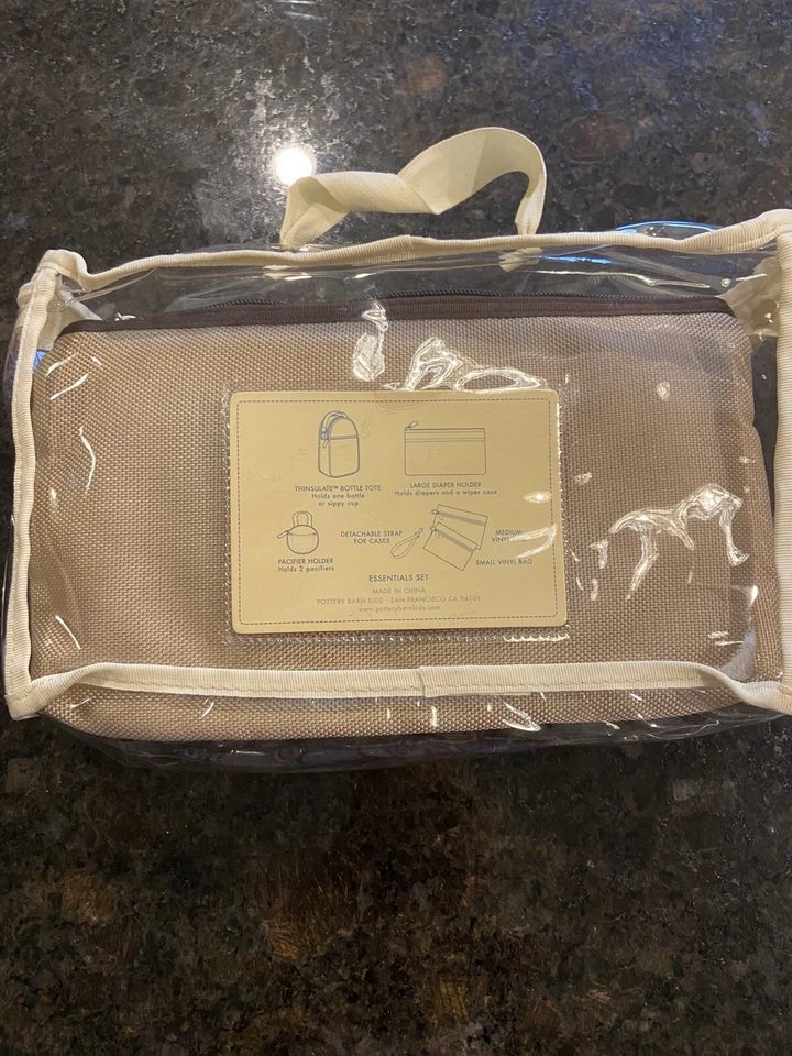 Nuevo juego esencial de pañales Pottery Barn Kids Skip Hop botella bolsa chupete Foto 3 de 4