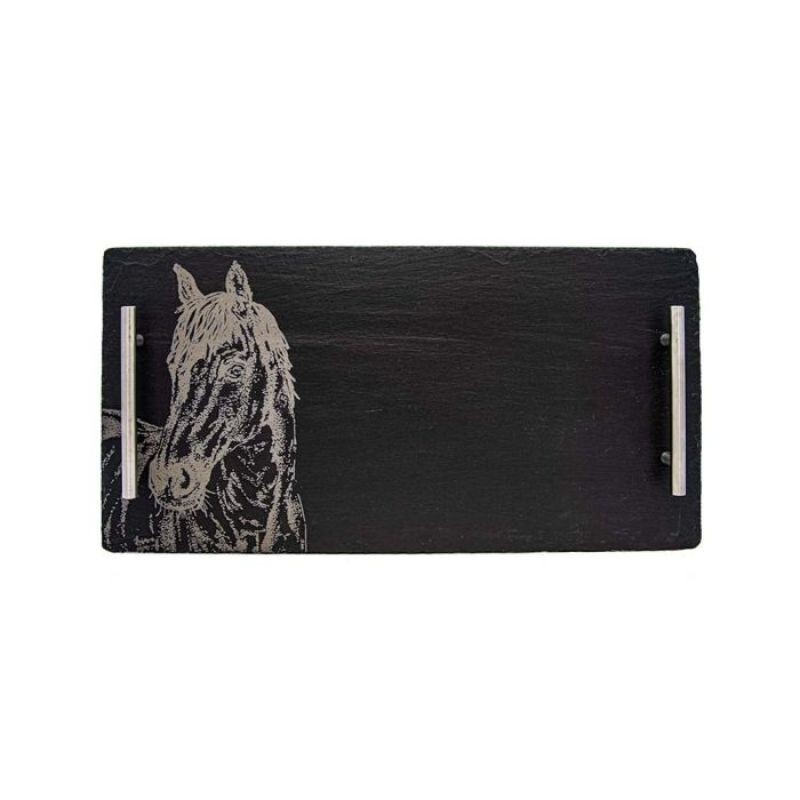 The Just Slate Company Slate Serving Tray Horse Portrait