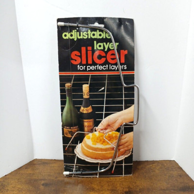 Vintage Adjustable Cake Layer Slicer Cutter, Slice Cakes to Any Layer Thickness