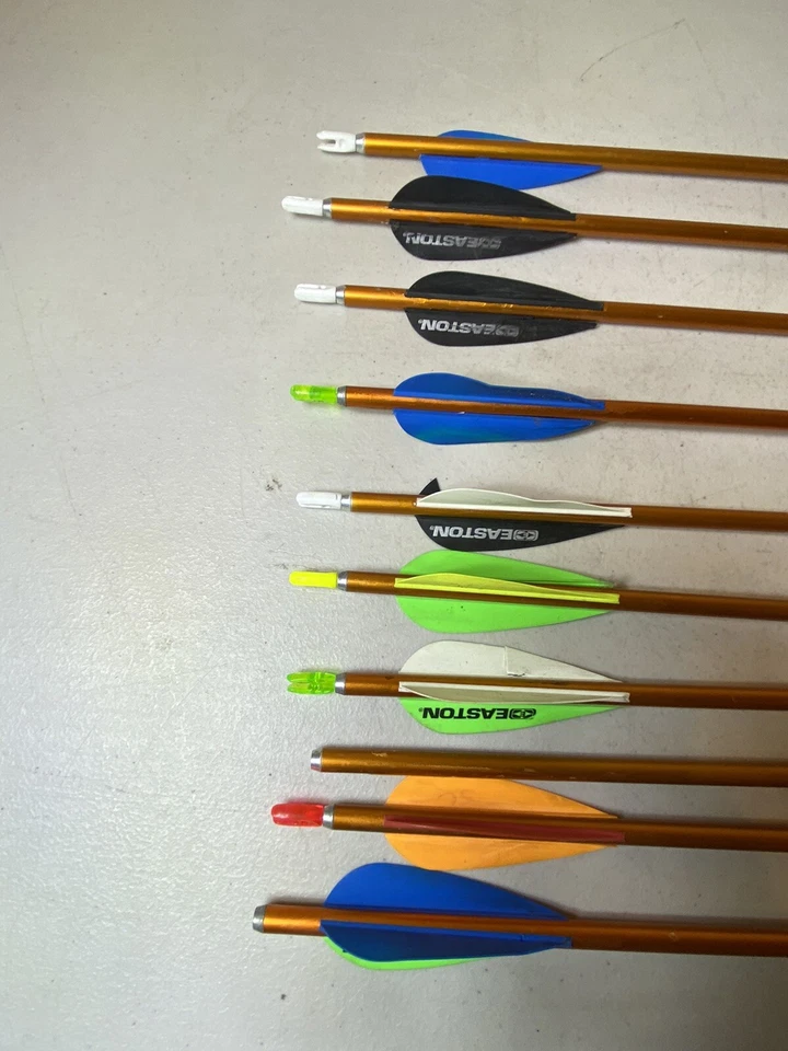 Vintage bow hunting arrow Genesis Easton 1820 lot orange 79S2 - Image 3 of 4