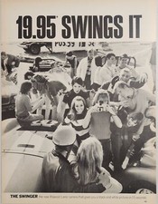 1967 Print Ad Polaroid Swinger Land Cameras College Students Black White Picture