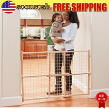 Extra Wide Baby Gate Safe Pet Dog Gate Indoor Fence Locking Latch 31"-50" US