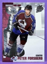 Peter Forsberg Avalanche 2002-03 Pacific Quest for / Raising the Cup Insert #1