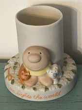 Vintage Ziggy & Dog 1978 American Greetings Candle Unused Love Lights the World