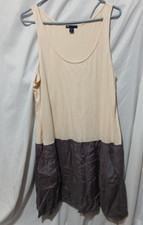 Gap Size Xl Off White And Grey Tank Dress