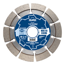 Image of Duro Mortar Diamond Blade Mortar Raking Removal Hard Abrasive Angle Grinder