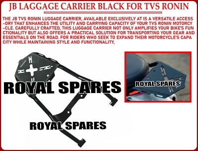 ''JB LAGGAGE CARRIER, BLACK'' FIT FOR TVS RONIN