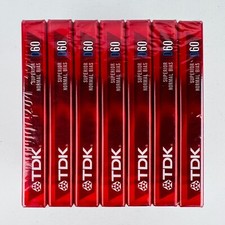 TDK Superior D Normal Bias 60 Minutes Cassette Tape 7 Cnt Bonus Pack New Sealed