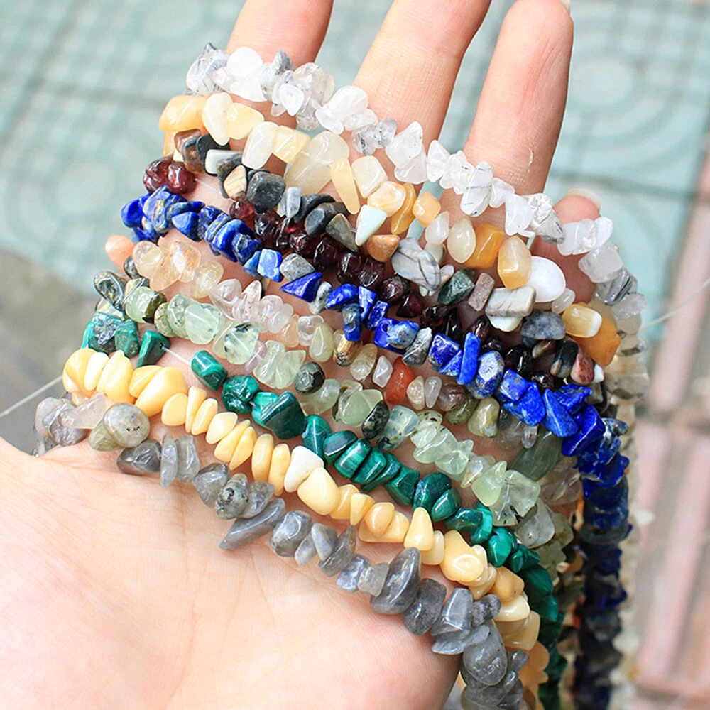 Wholesale Natural Gemstone Chip Beaded Bracelets 