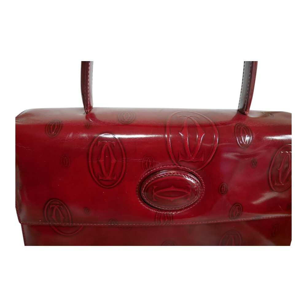Cartier Handbag Happy Birthday Top Handle Bag Patent Leather
