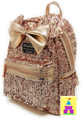 Rose Gold Loungefly Backpack NWT | eBay