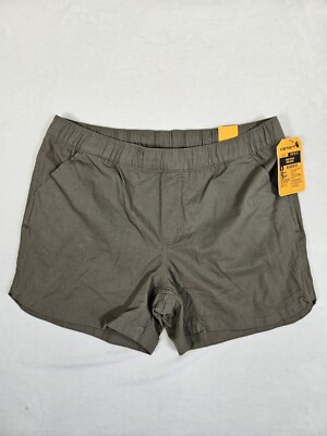 Carhartt Womens Force Relaxed Fit Ripstop 5-Pocket Work Shorts NWT Large Olive