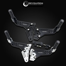 Revolution RR Passenger Footrest Foldable Bracket Fit For Honda CT-125 Silver