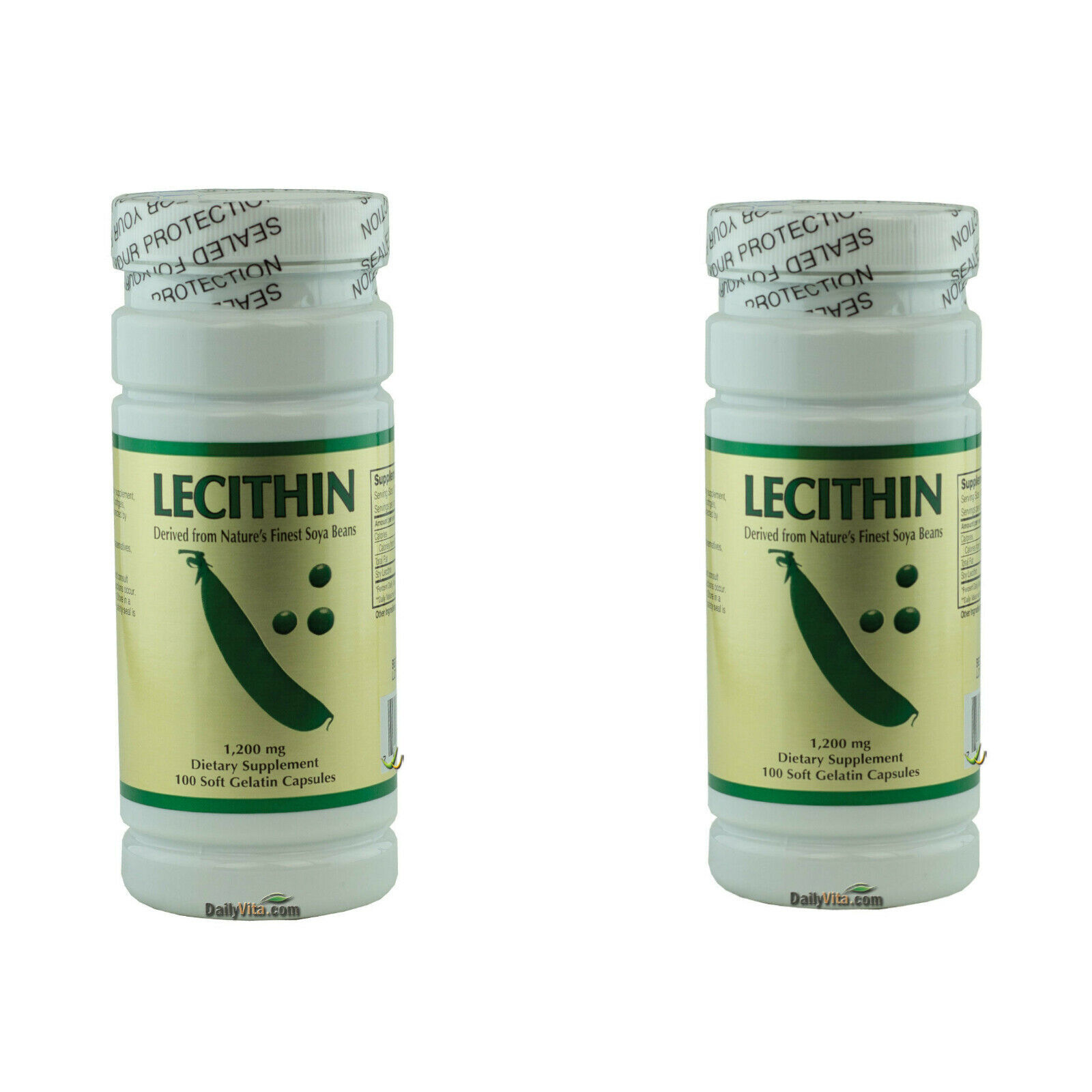 2 соевых лецитина 100 капсул 1200 мг антиоксидант 3490₽