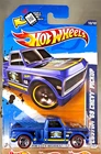 2012 Hot Wheels Walmart Redline#140 City Works 10/10 CUSTOM 69 CHEVY PICKUP Blue