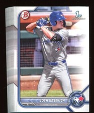 2022 Bowman Draft Paper Josh Kasevich Lot of 25 1st Bowman