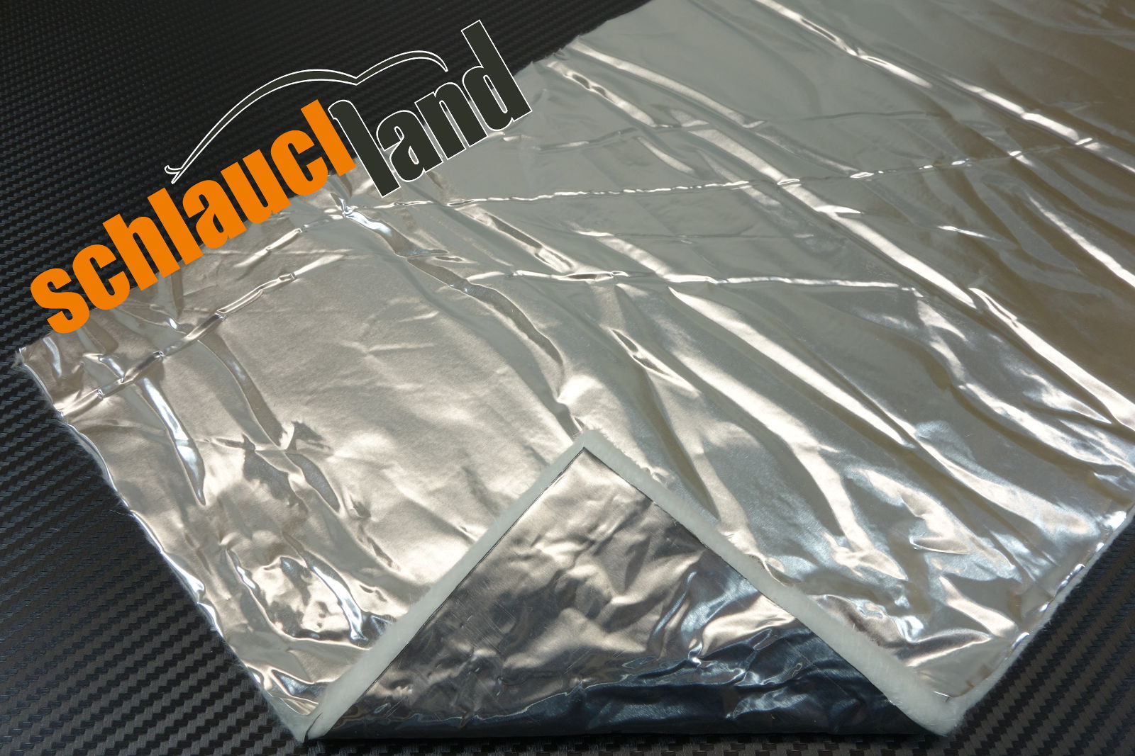 Hitzeschutz Matte Auspuff 25x50cm - Alu Keramik Selbstklebend Bis 500°C