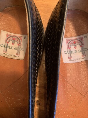 Cable & Co. Woven Black Leather Tan Kiltie And Tassels  display picture 3