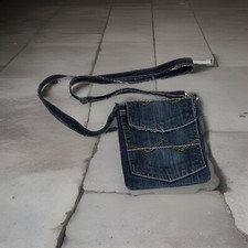 Hand Made Upcycled Denim Crossbody Bag 