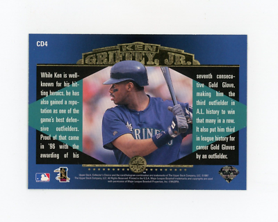KEN GRIFFEY JR 1997 Collector's Choice Clearly Dominant #CD4