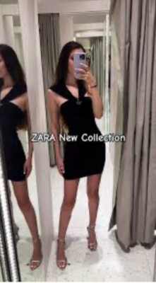 NEW‼️ ZARA KNIT MINI DRESS WITH HOODIE SIZE L | eBay NEW‼️ ZARA KNIT MINI DRESS WITH HOODIE SIZE L | eBay