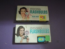 Vintage Camera Flash Bulbs Sylvania Blue Dot M3B - 2 Boxes -20 Bulbs