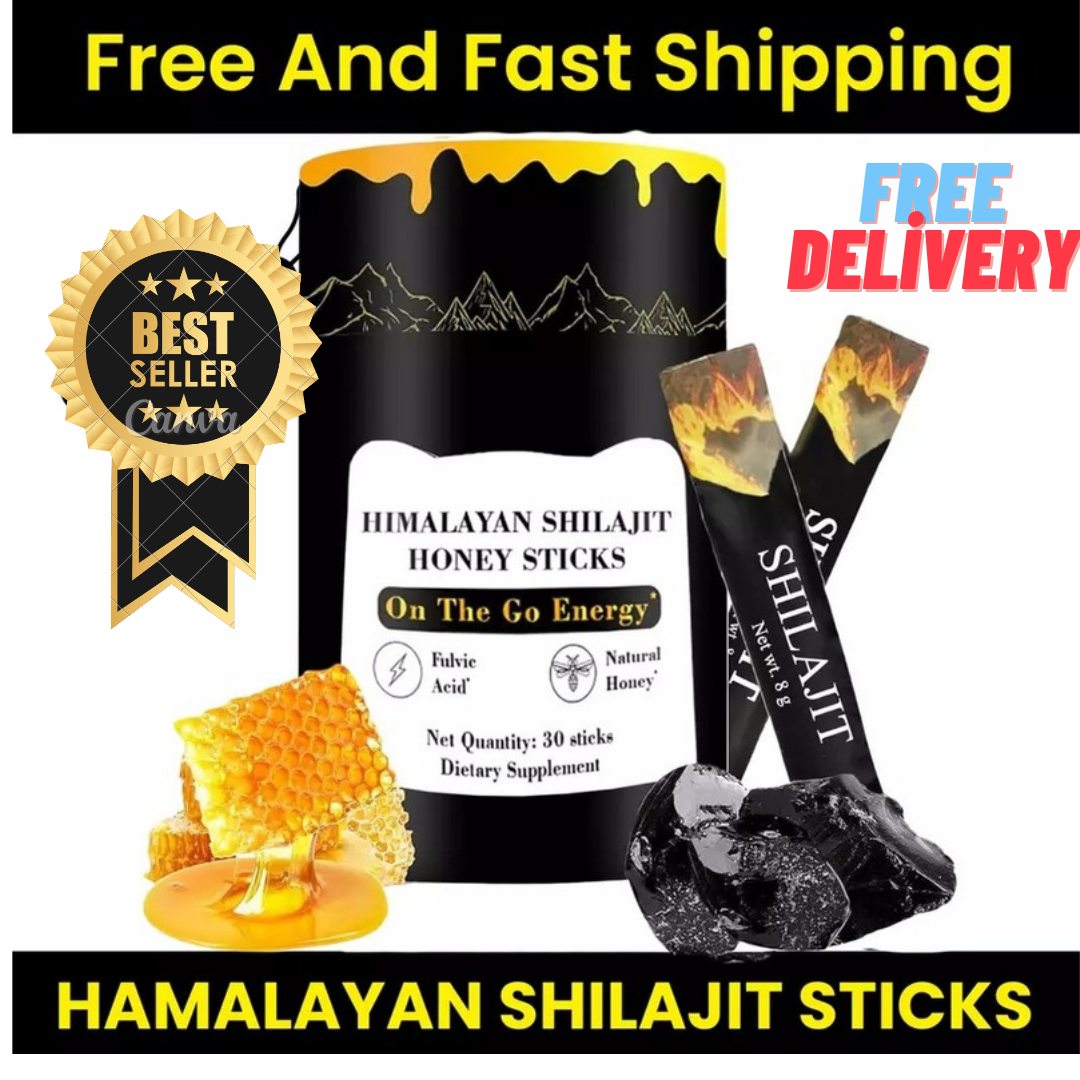 Pure Himalayan Shilajit Sticks with Organic Honey – Naturally Sweet & Rich