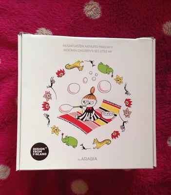 Arabia Limited Edition Moomin & Little My Design Teller & Becher Set Sammlerstück