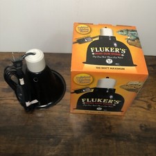 FLUKERS MINI DEEP DOME LAMP 5.5in W 50 Watt Eko Terra Night Glow Heat Bulb.