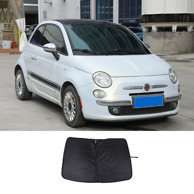Front Sun Shade Car Windshield Visor Cover Protector For Fiat 500 2010-2024