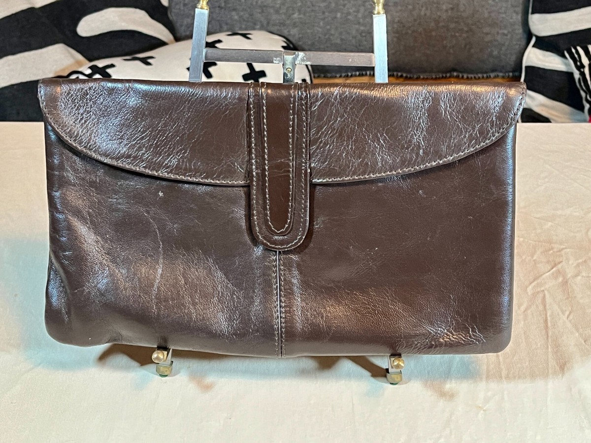Vintage Brown BADAAN Genuine Leather Clutch - Made In  display picture 2