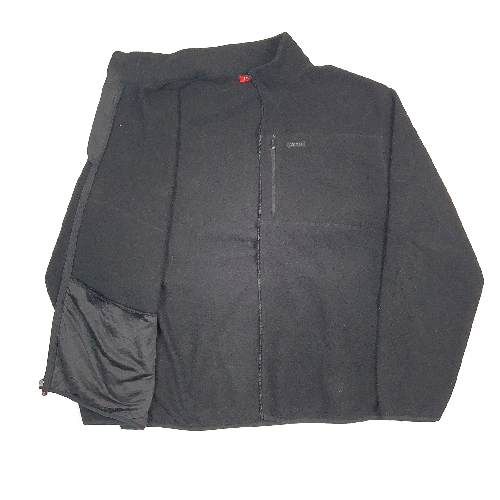 Mens IZOD Spellout Polyester Full Zip Fleece Jumper XXL image 2