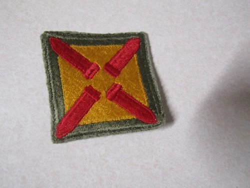 MILITARY PATCH OLD ORIGINAL WW2 ERA US ARMY 4TH COASTAL ARTILLERY