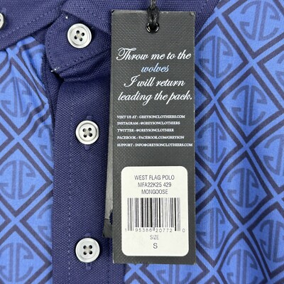 GREYSON 水色模様 ポロシャツ S 在庫限り】ポロシャツ花柄[男性用](34-FB5024M) | 株式会社ボン