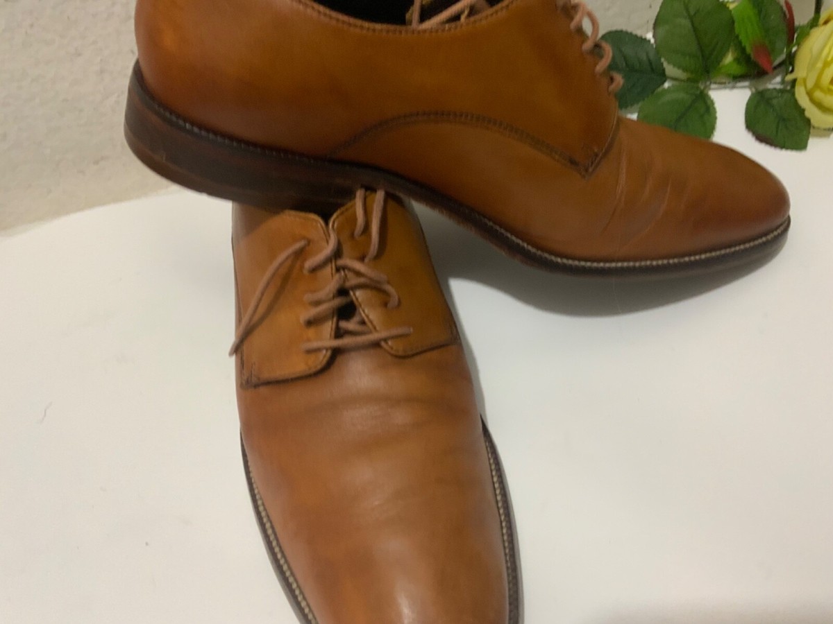 Cole Haan Lenox Hill Oxfords Cognac Leather Shoes Means 10.5 