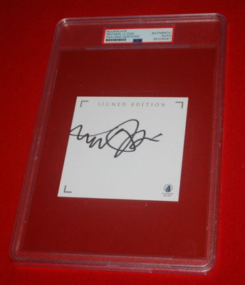 MICHAEL J FOX Back To The Future Signed Book Cut PSA/DNA Slabbed