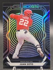 2021 Panini Chronicles - Obsidian Electric Etch Carolina Blue #37 Juan Soto